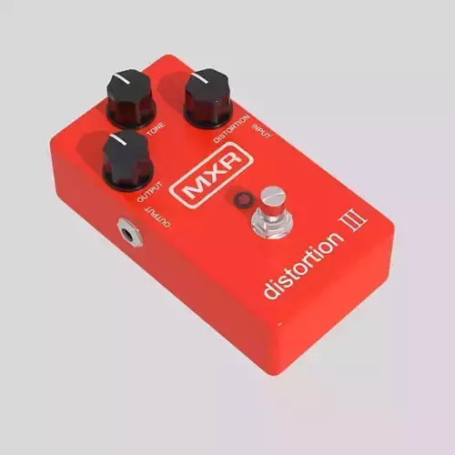 Dunlop MXR Distortion III M115 Distortion Guitar Effect Pedal 3D 3D model