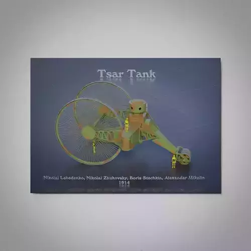 Tsar Tank Wall Picture 3D model