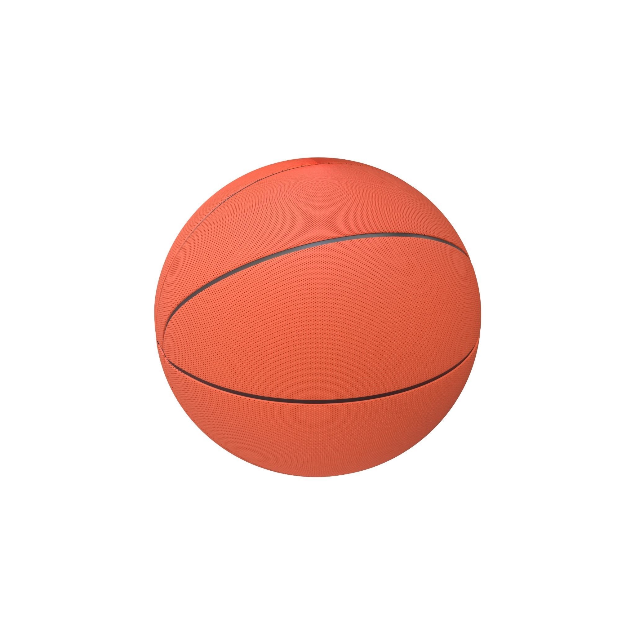 Basketball v1 001 Low-poly 3D model_2