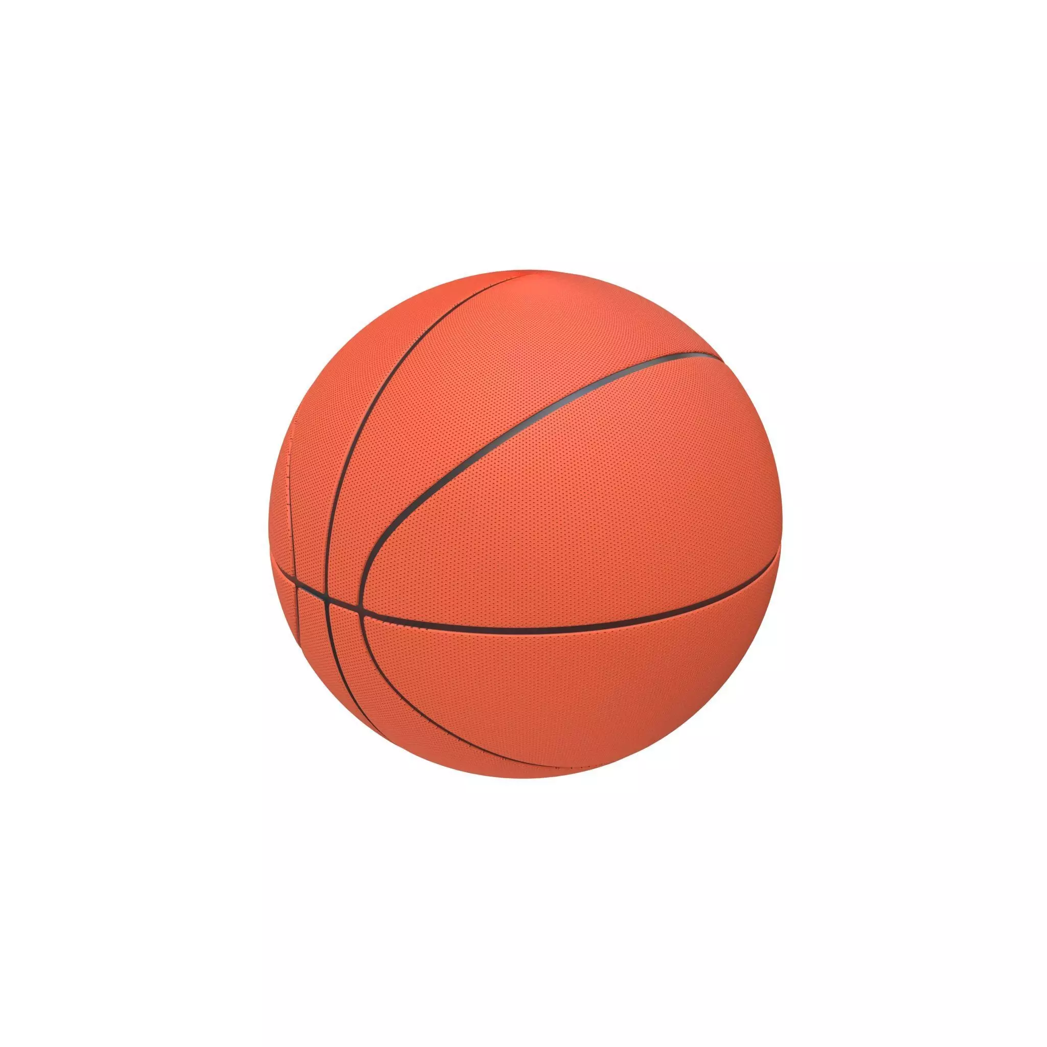 Basketball v1 001 Low-poly 3D model_0