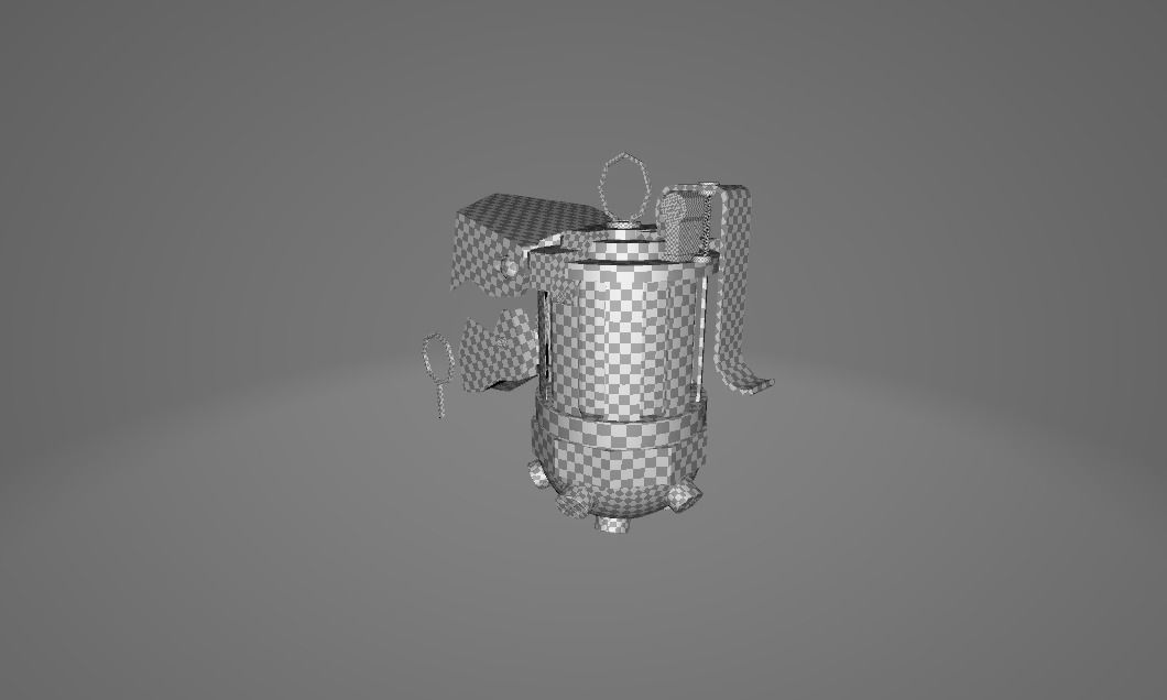 Jinx grenade Low-poly 3D model_3
