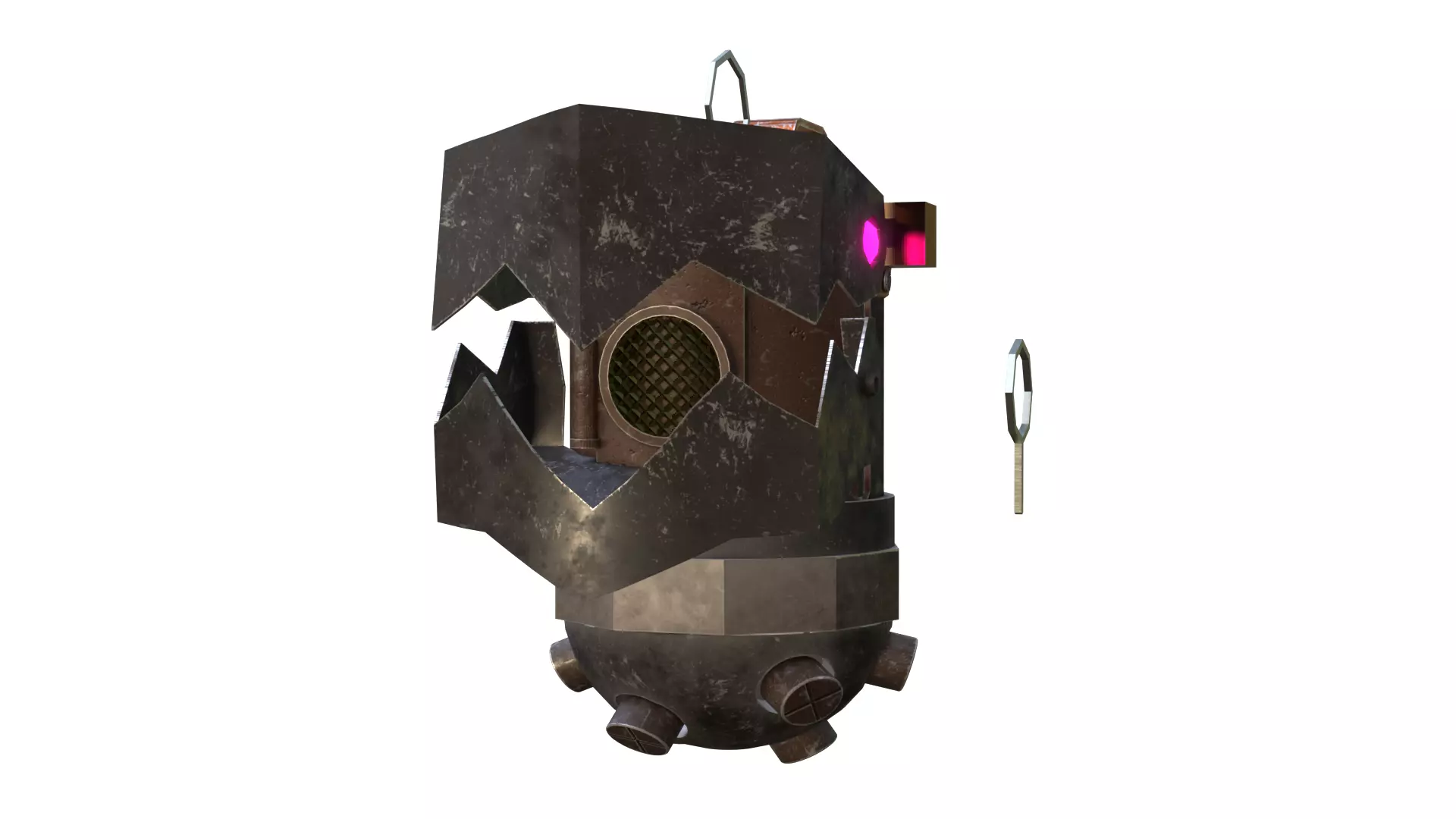 Jinx grenade Low-poly 3D model_0