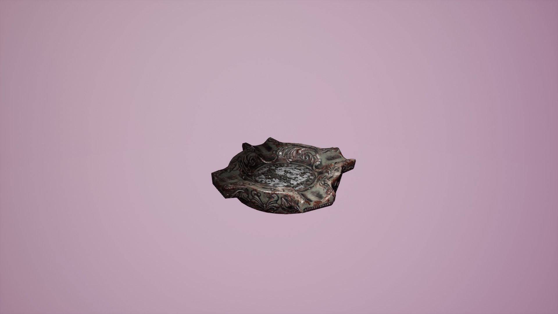 Old Ashtray - PBR Low-poly 3D model_4
