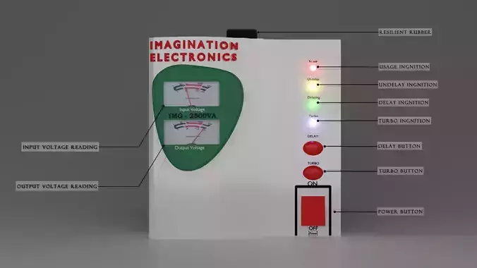 Stablizer Power And Voltage Regulator 3D model