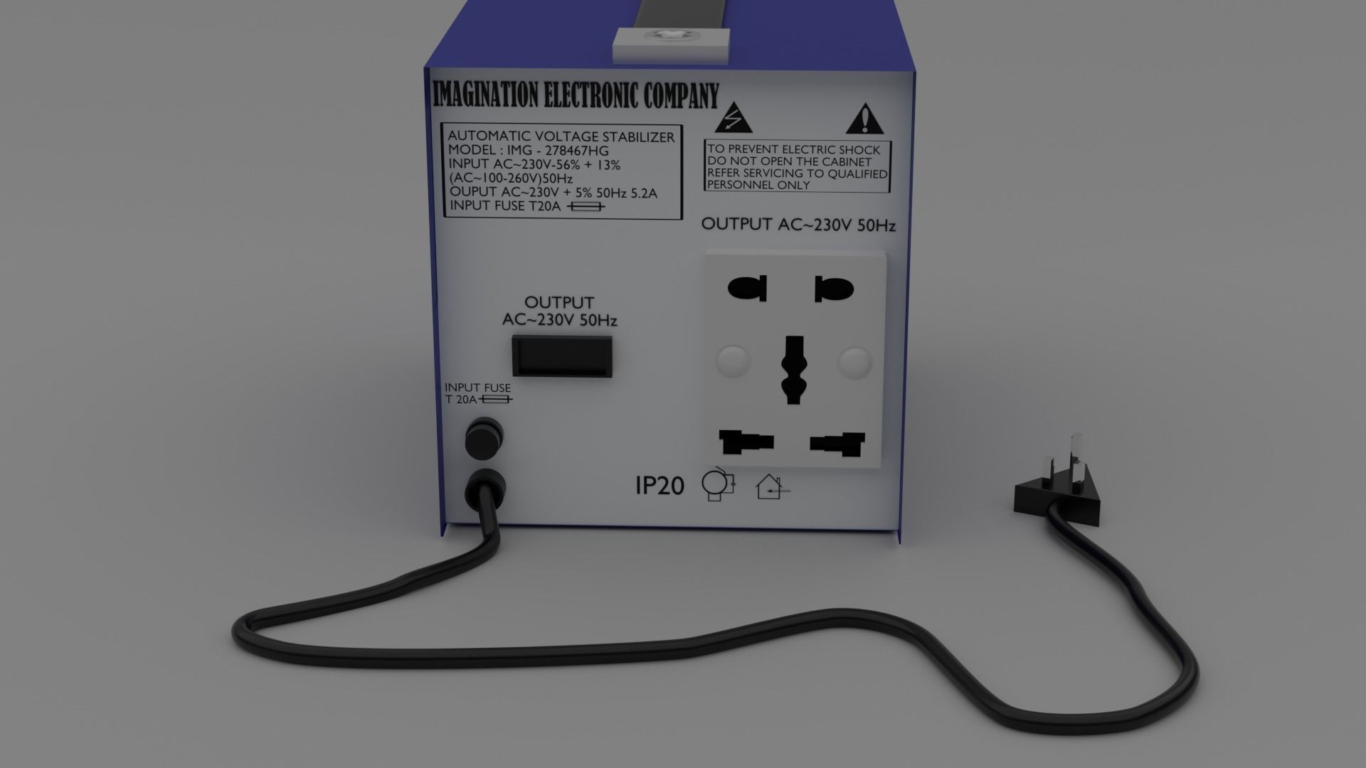 Stablizer Power And Voltage Regulator 3D model_5