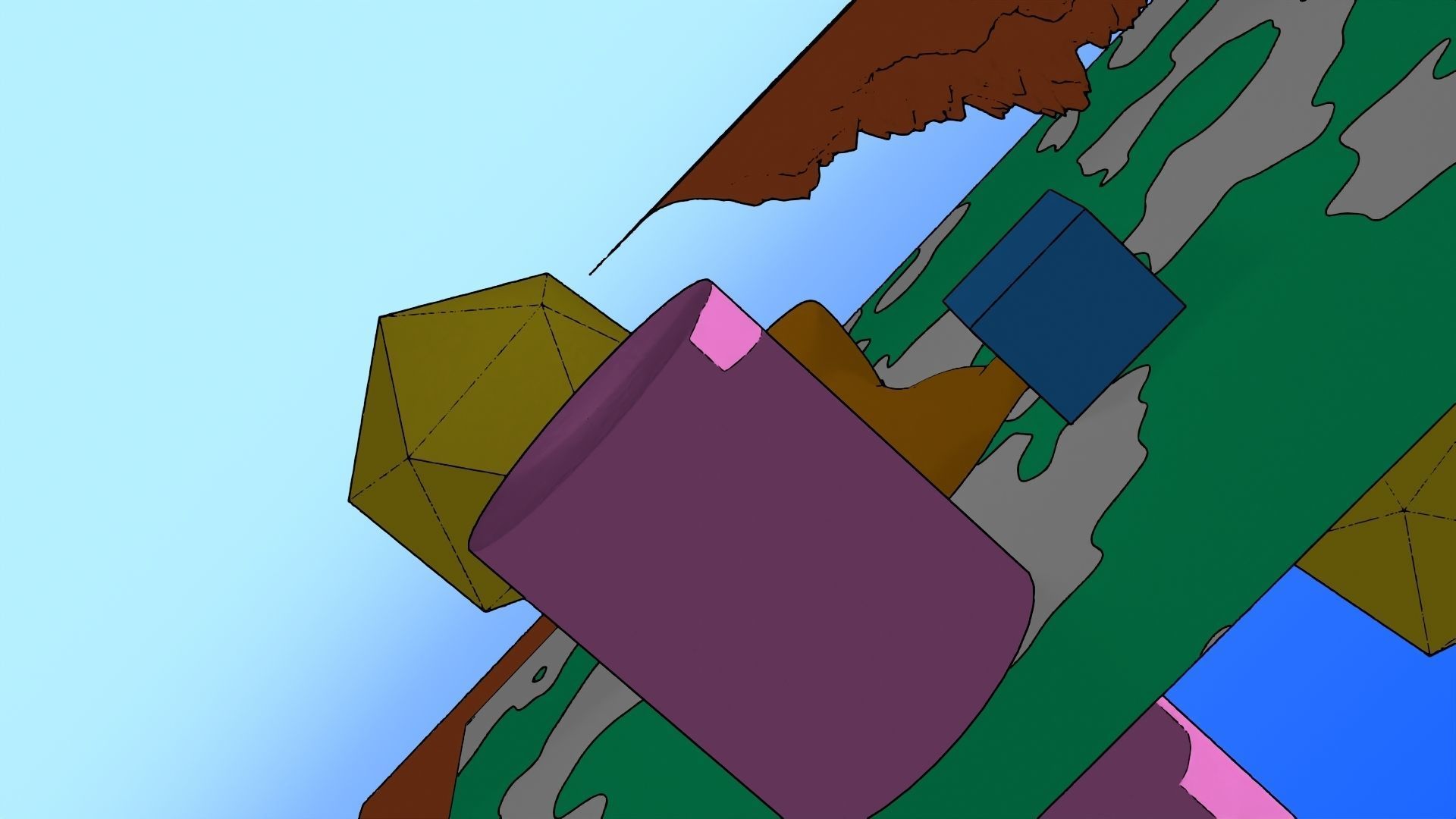 For Anime in Blender - Post Outlines 3D model_15