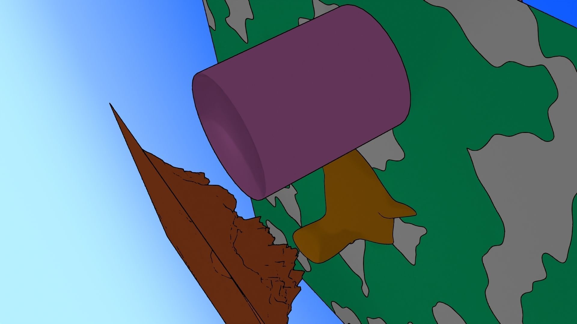 For Anime in Blender - Post Outlines 3D model_11