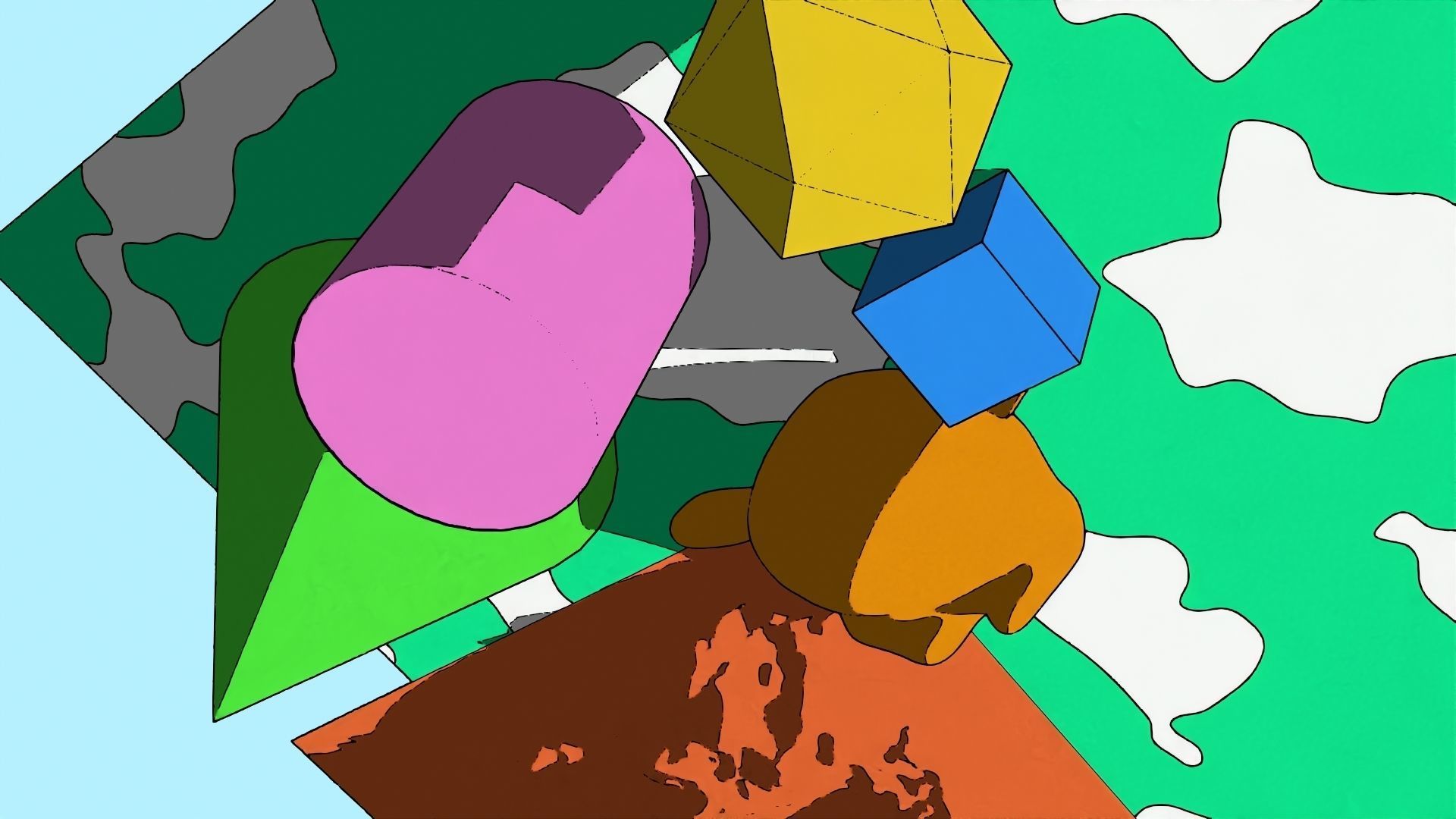 For Anime in Blender - Post Outlines 3D model_20