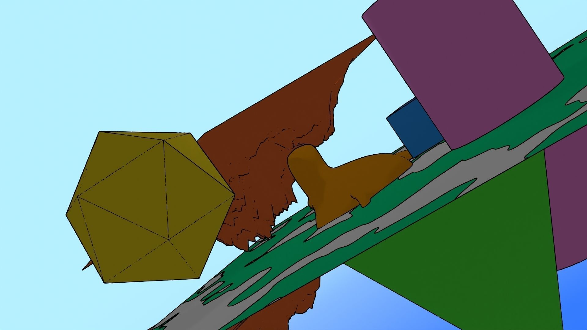 For Anime in Blender - Post Outlines 3D model_16