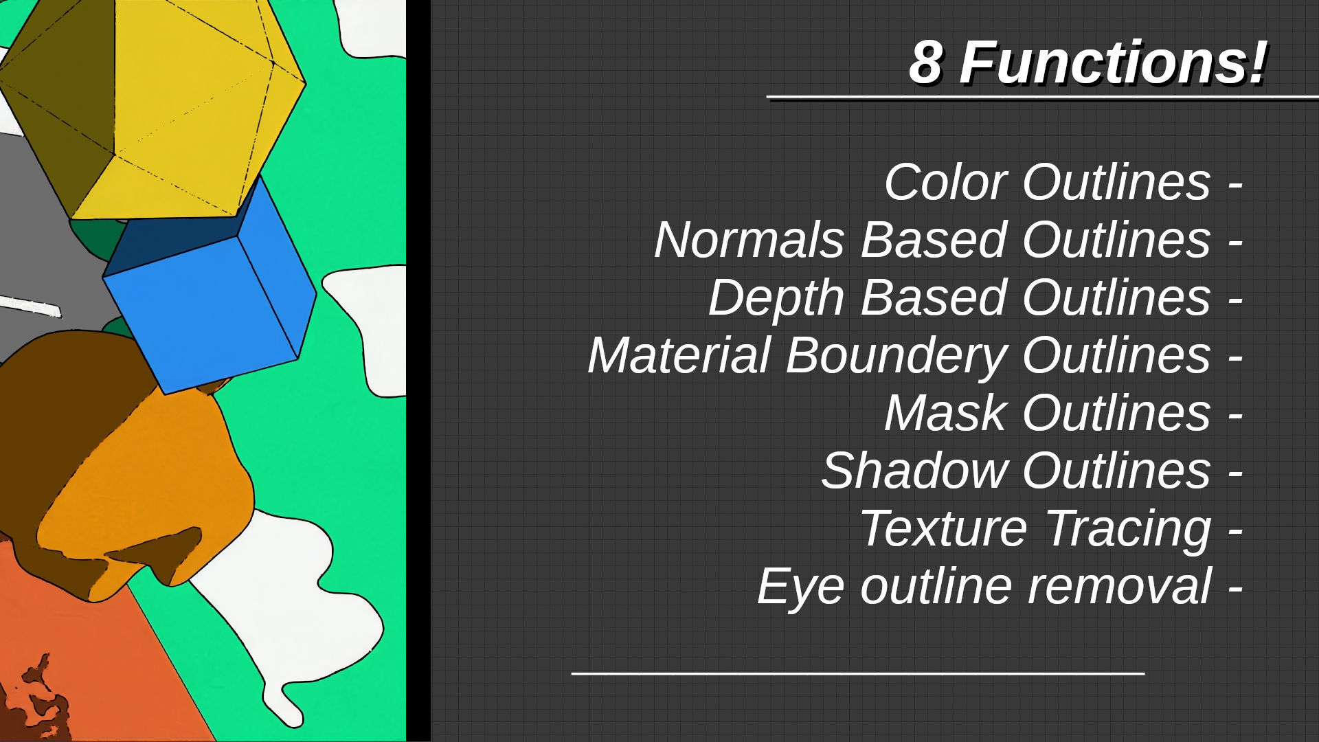 For Anime in Blender - Post Outlines 3D model_4