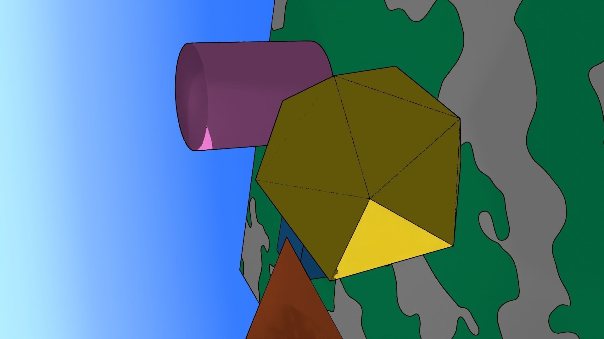 For Anime in Blender - Post Outlines 3D model_12