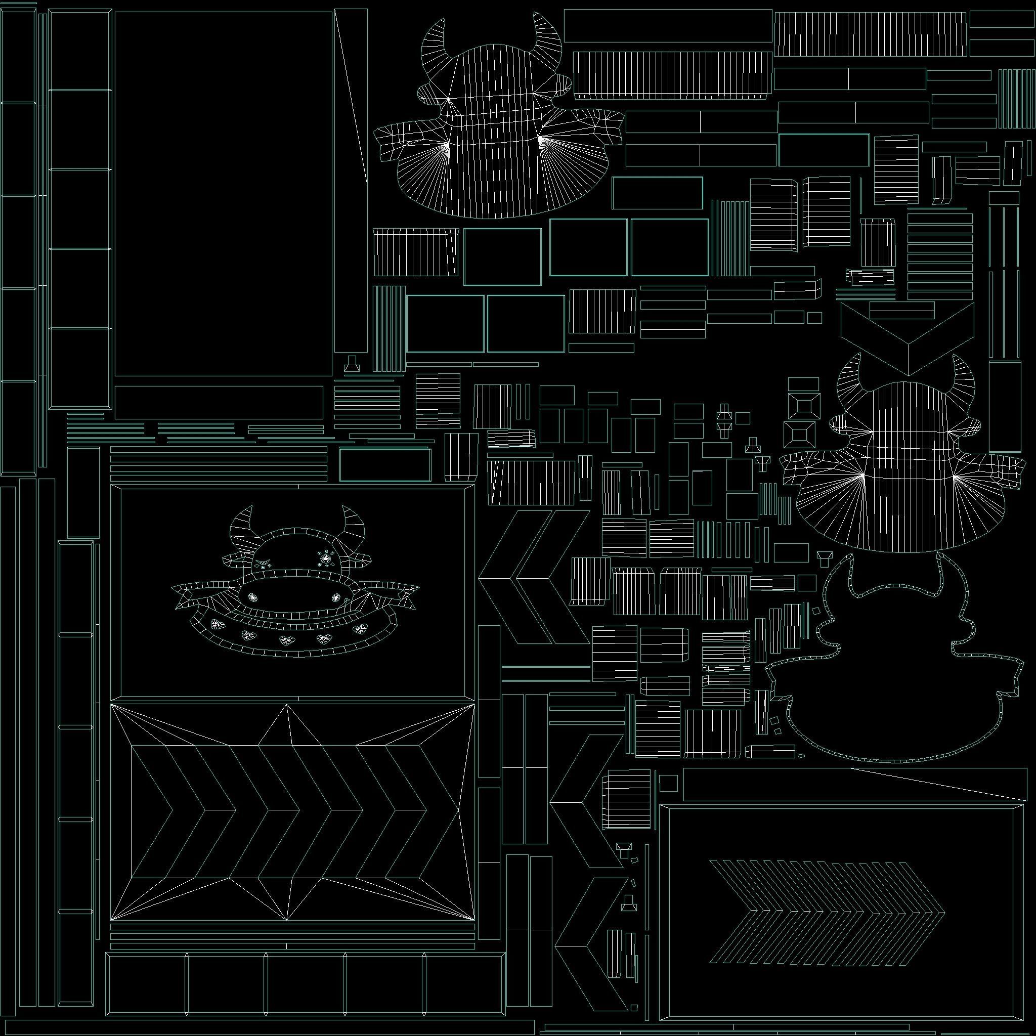 Neon signs Cyberpunk pack PBR Game Ready Low-poly Low-poly 3D model_41