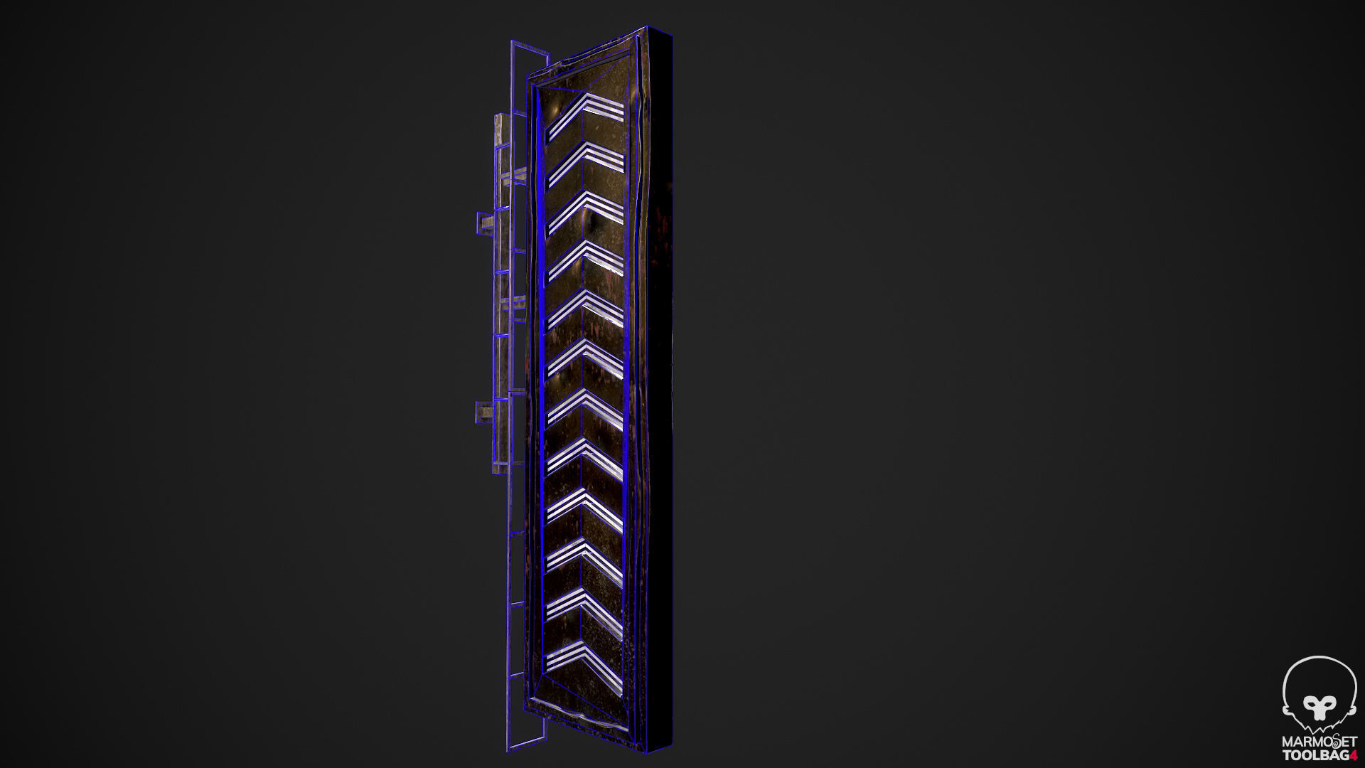 Neon signs Cyberpunk pack PBR Game Ready Low-poly Low-poly 3D model_16