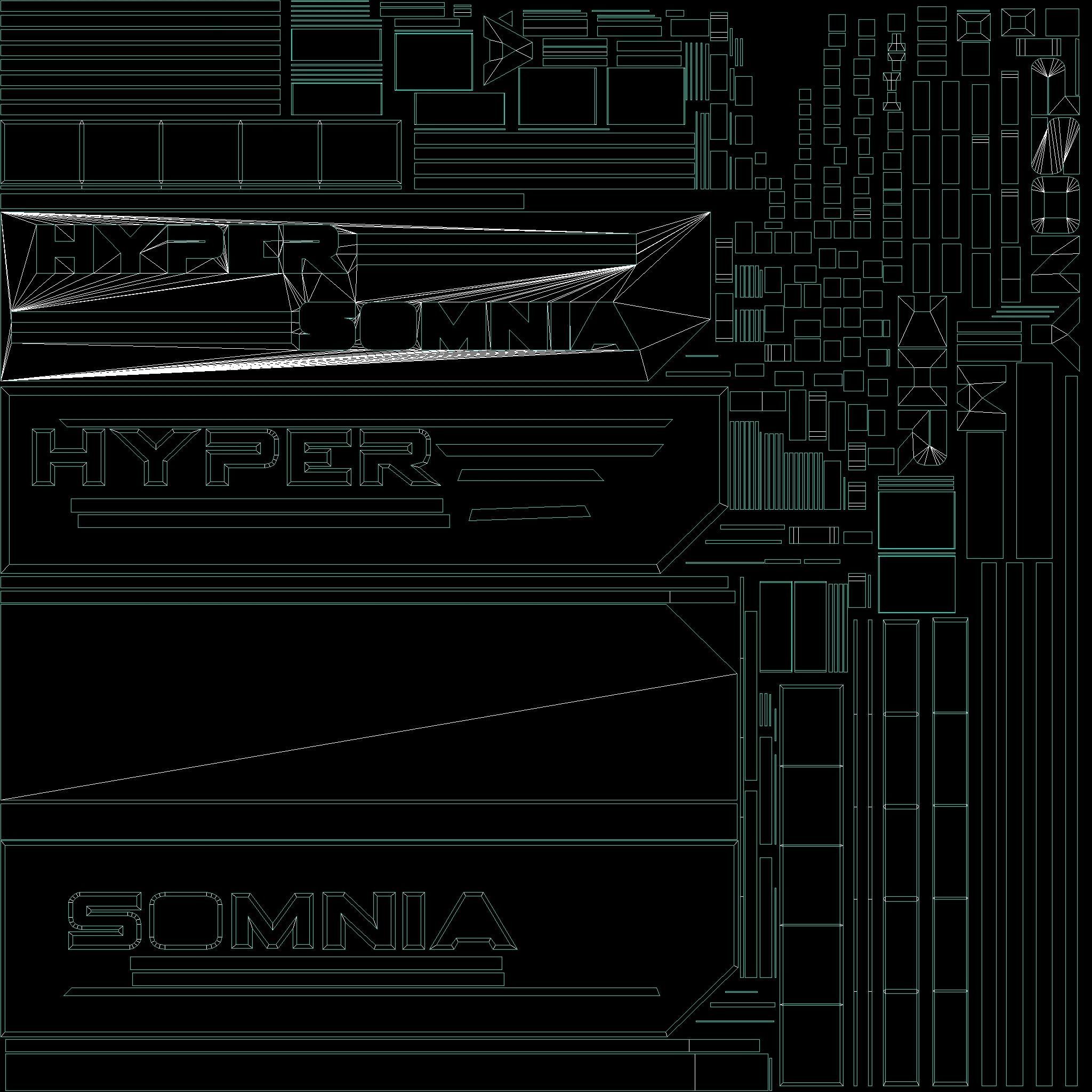 Neon signs Cyberpunk pack PBR Game Ready Low-poly Low-poly 3D model_45