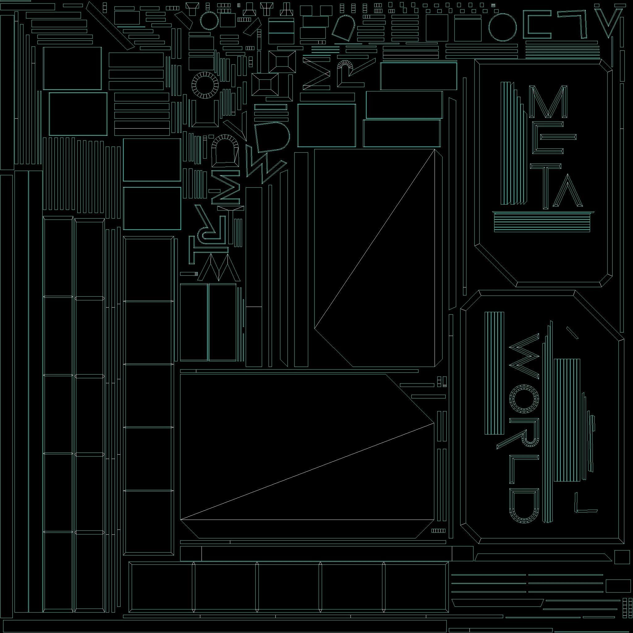 Neon signs Cyberpunk pack PBR Game Ready Low-poly Low-poly 3D model_42