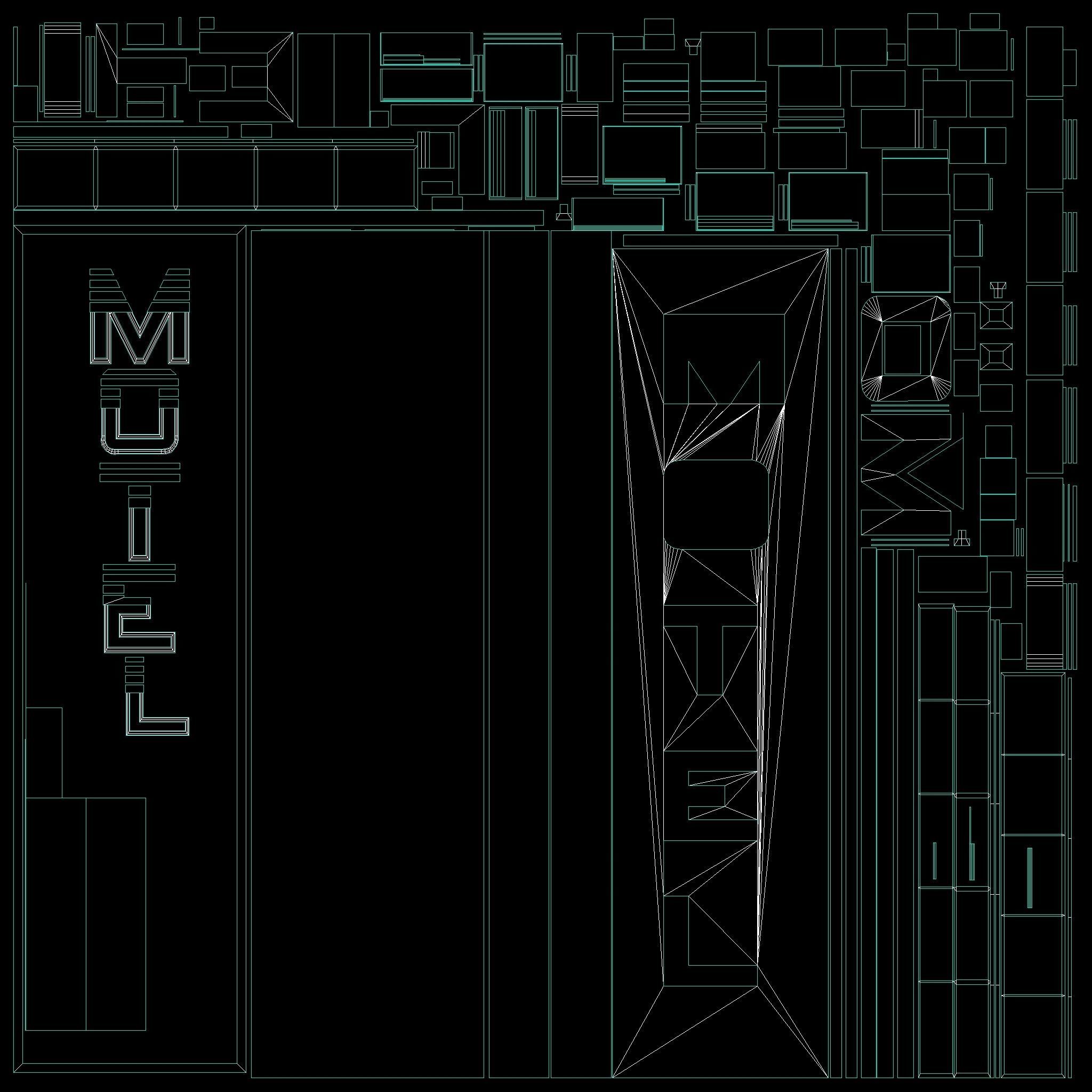 Neon signs Cyberpunk pack PBR Game Ready Low-poly Low-poly 3D model_43