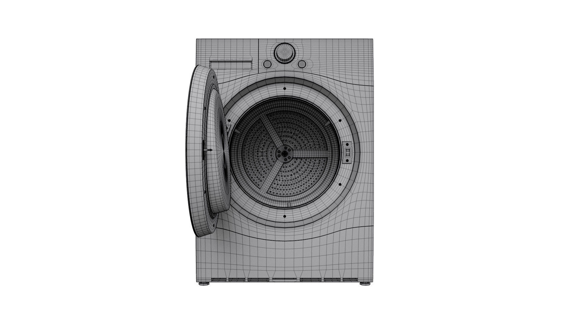 LG Dryer 3D model_12