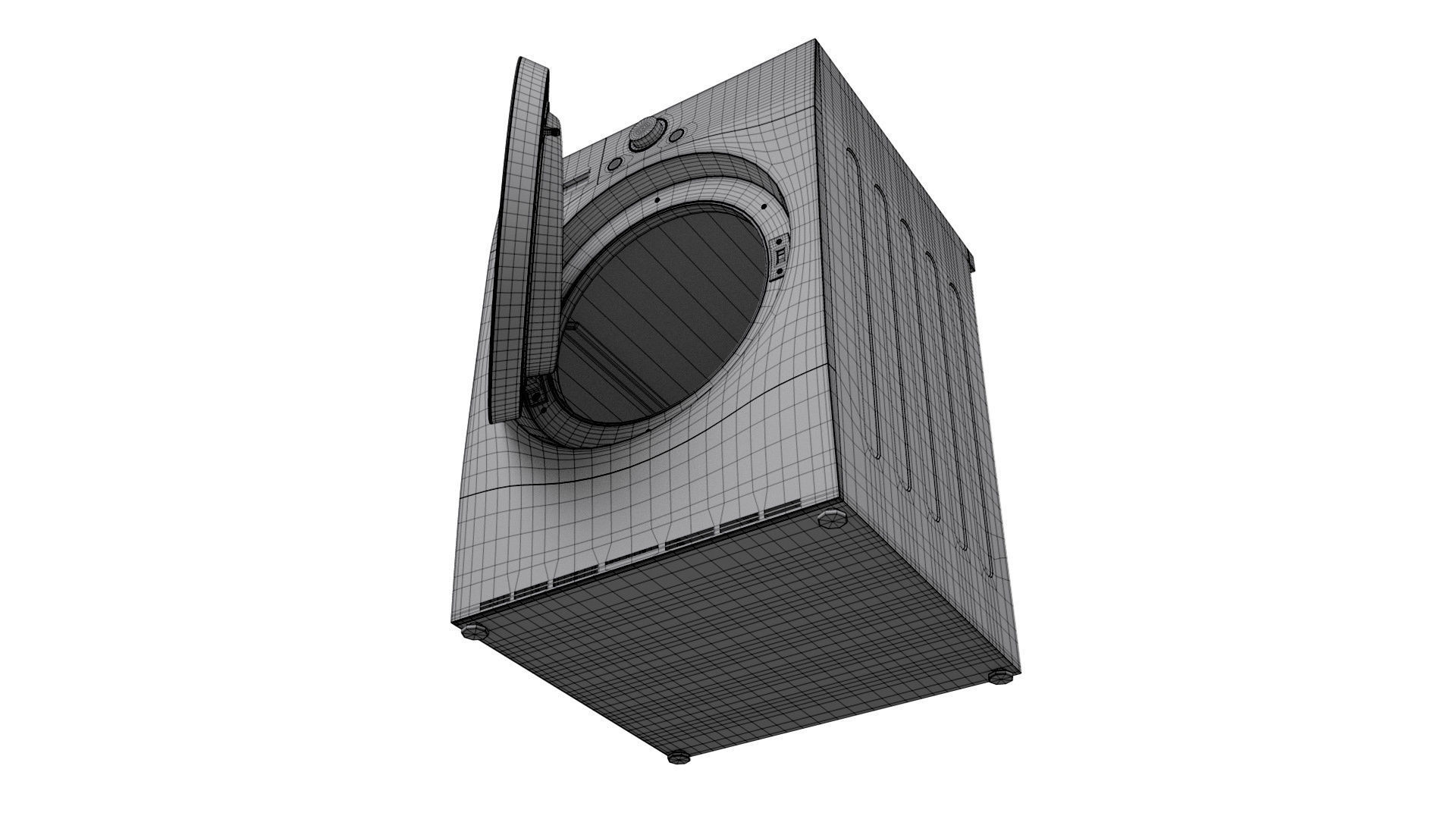 LG Dryer 3D model_11
