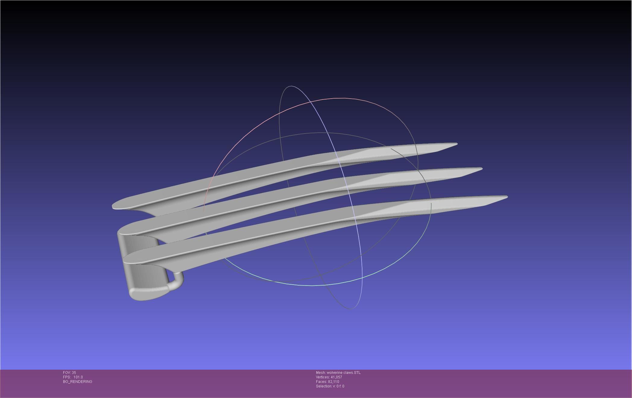 Wolverine Claws 3D print model_29
