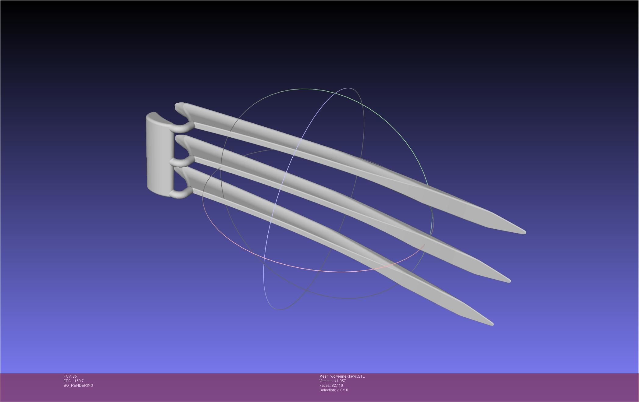Wolverine Claws 3D print model_37