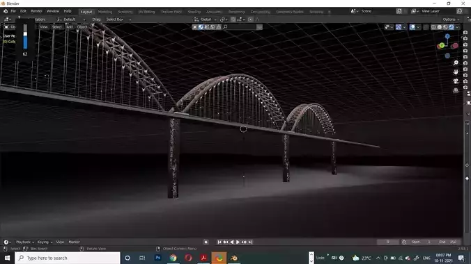 Suspension bridge 3D MODEL