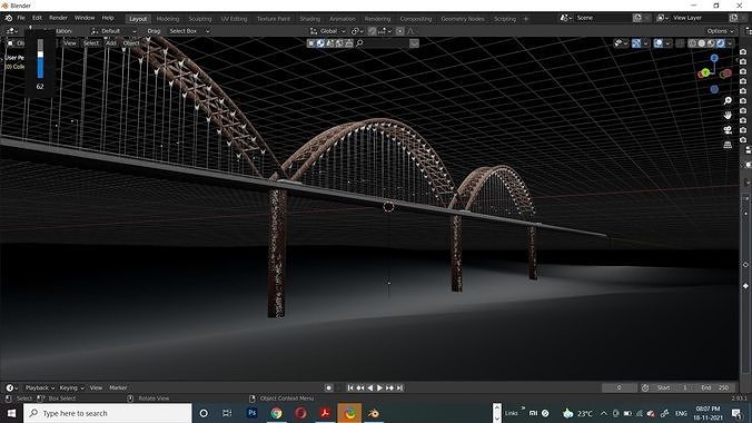 Suspension bridge 3D MODEL Free 3D model