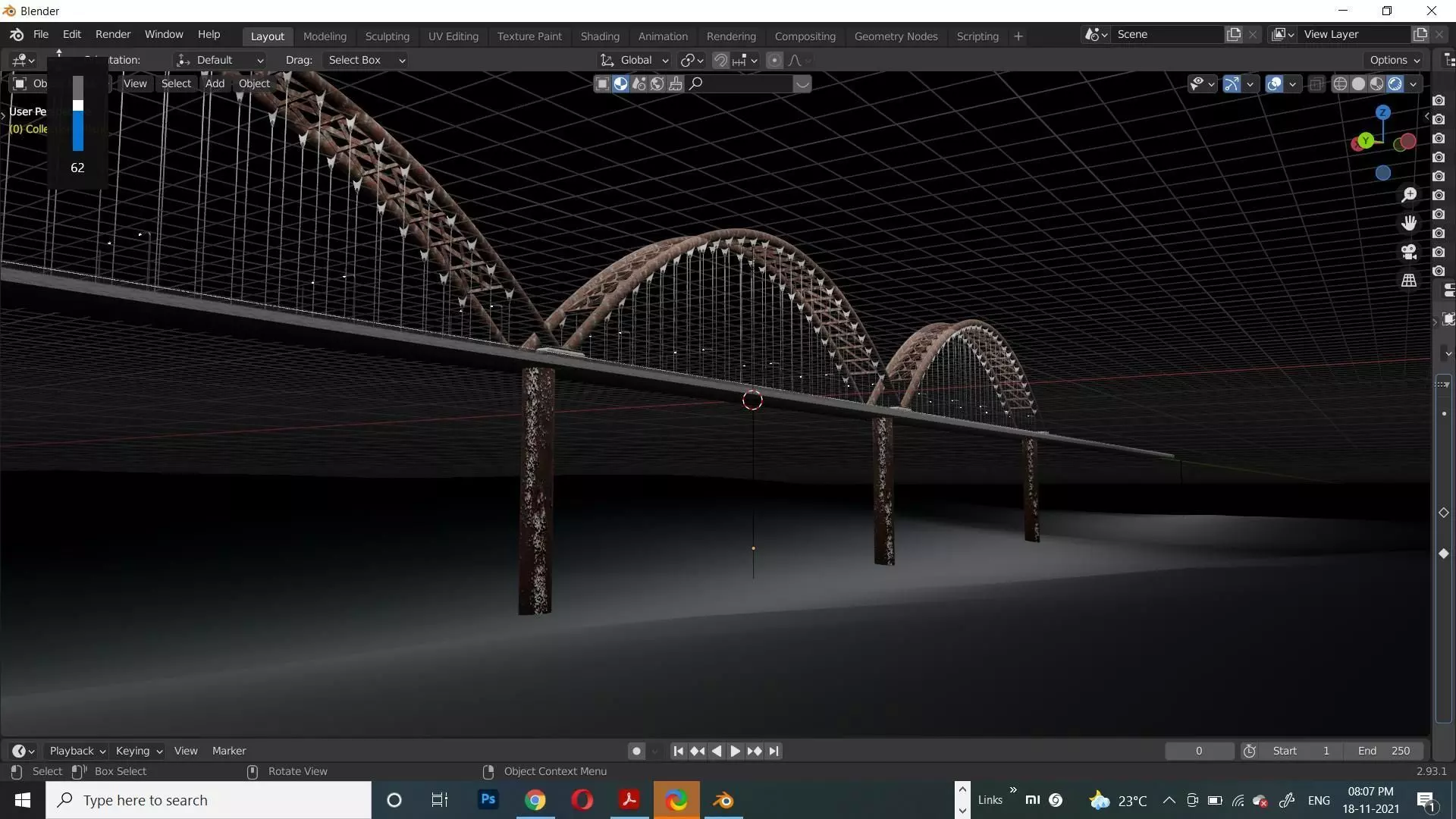 Suspension bridge 3D MODEL Free 3D model