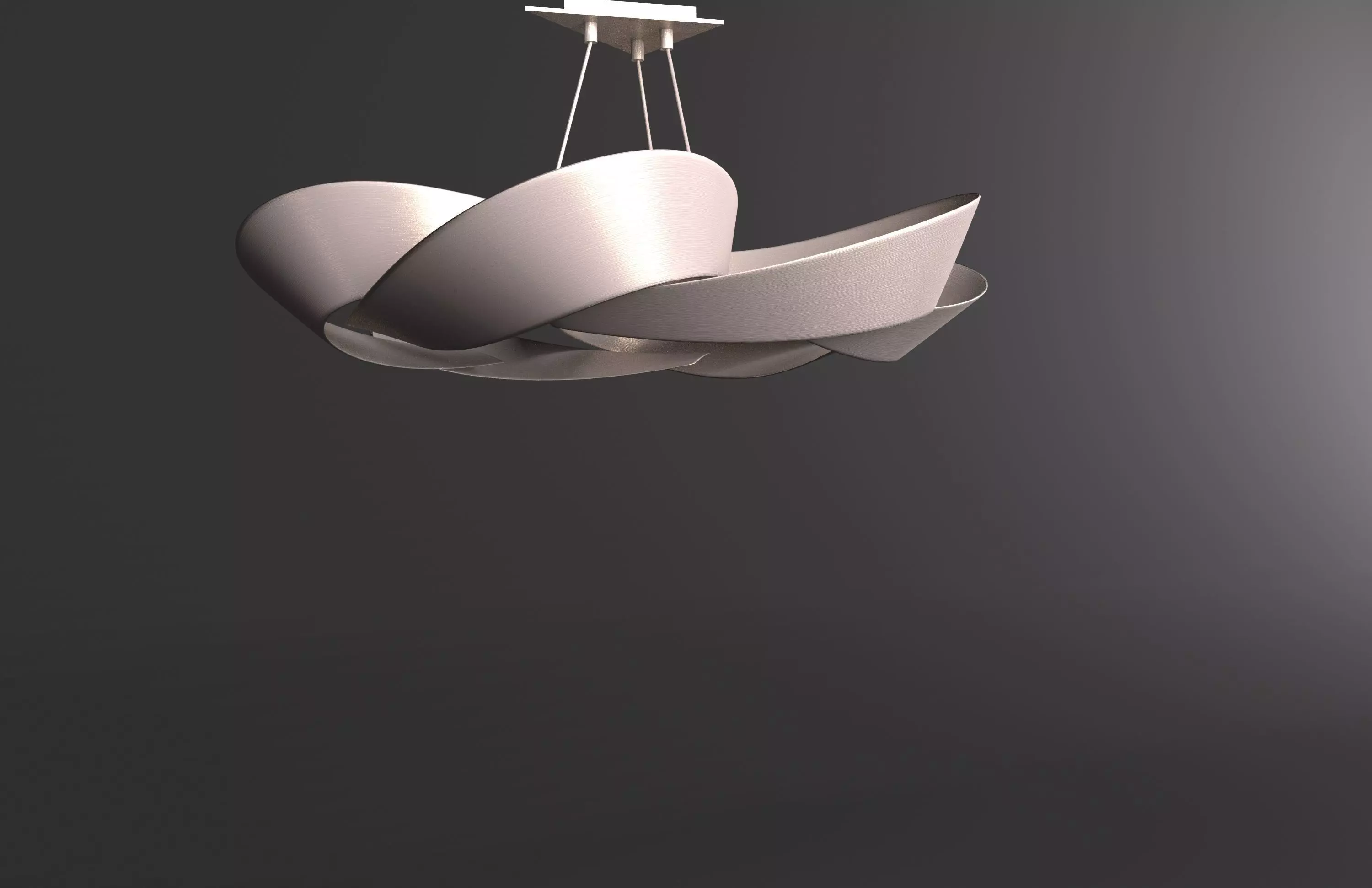 Hubbardton Forge Flux 39 12W Soft Gold LED Pendant Light 3D model_0