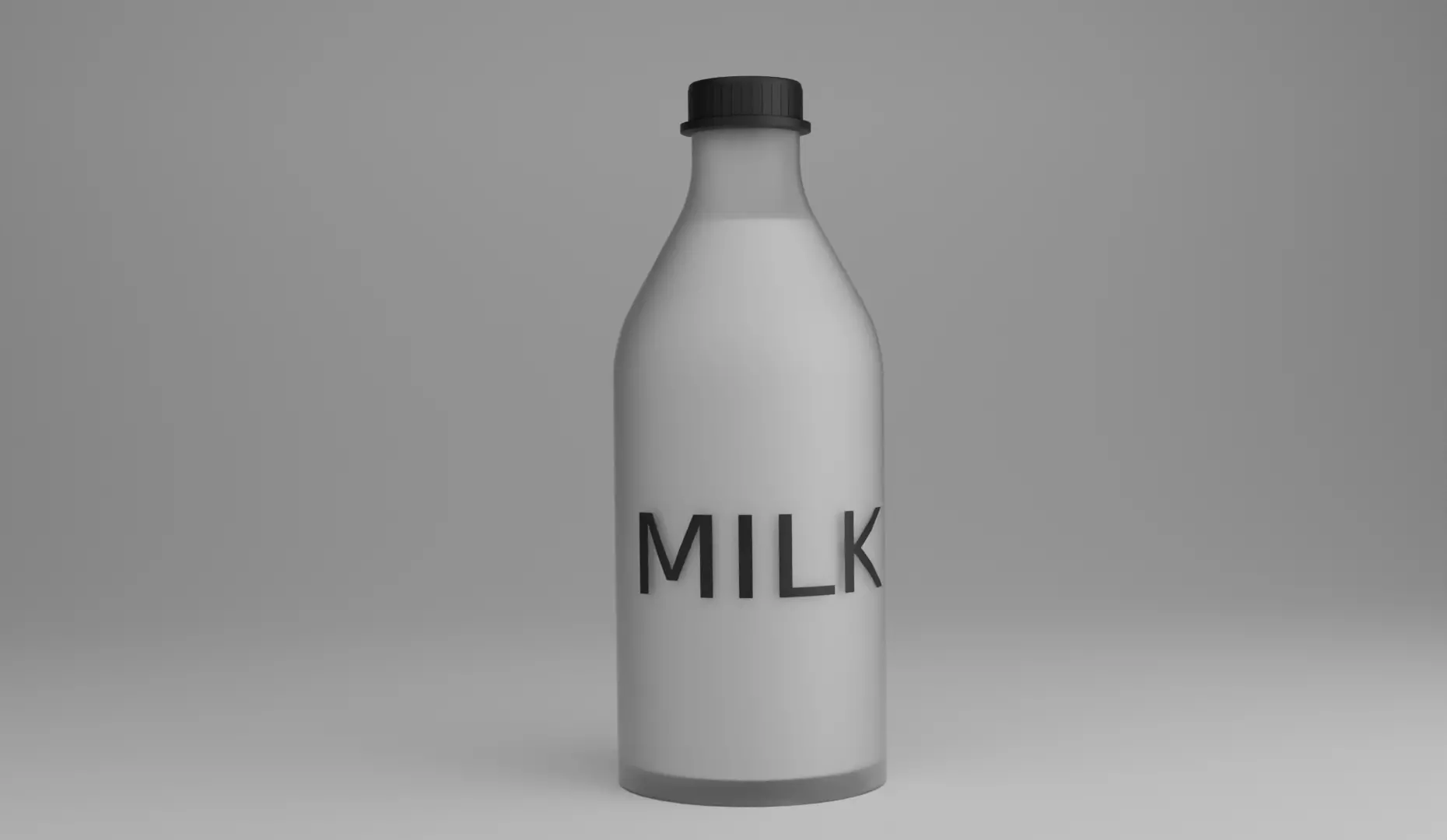 milk bottle 3D 3D model