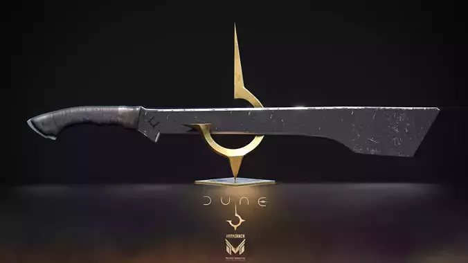 DUNE Sword of HARKONNEN Low-poly 3D model