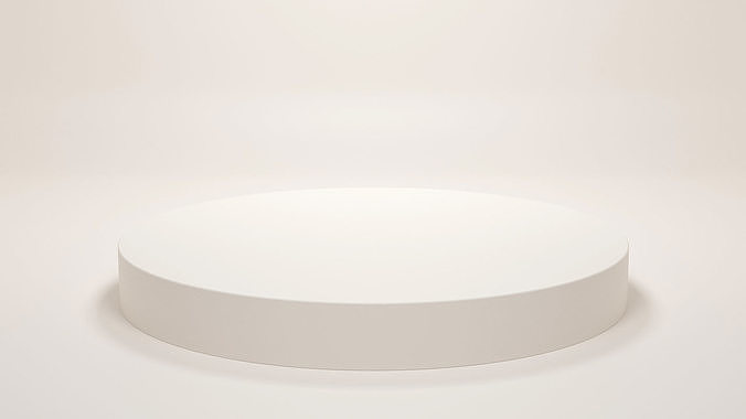 Minimalistic Product Display Podiums models set Low-poly 3D model