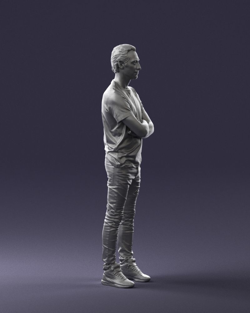 Male actor in dark tights 0381 3D model_31