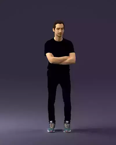 Male actor in dark tights 0381