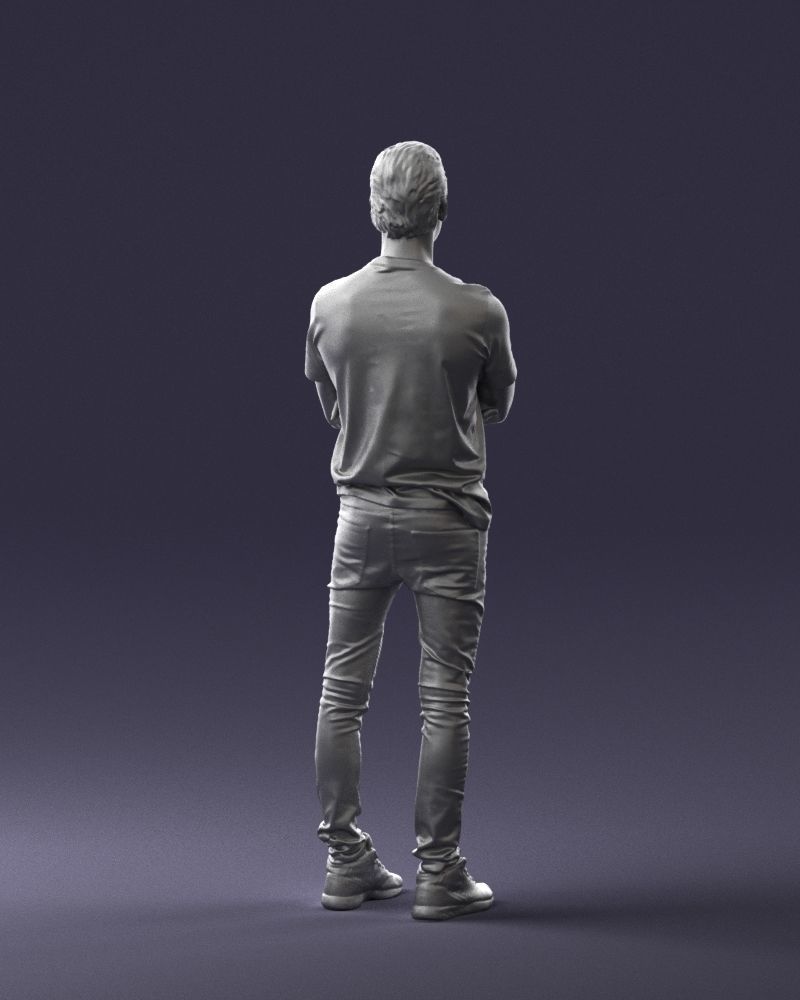 Male actor in dark tights 0381 3D model_22