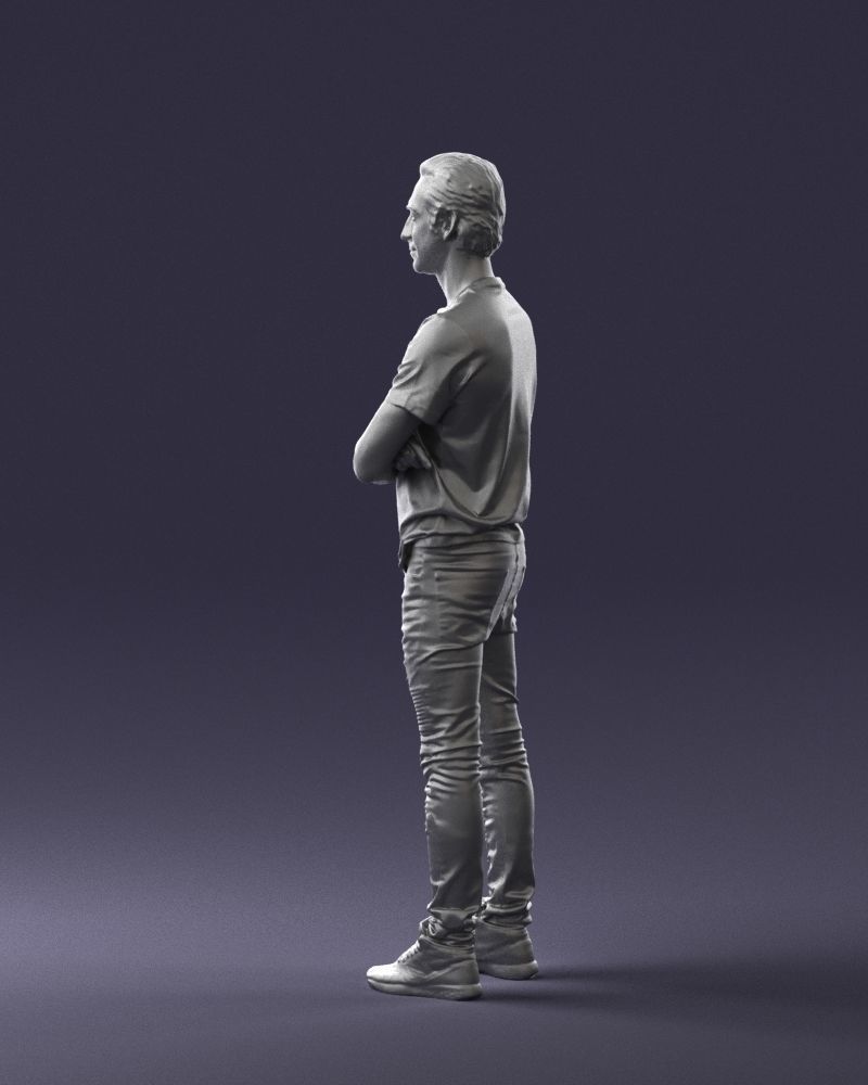 Male actor in dark tights 0381 3D model_13