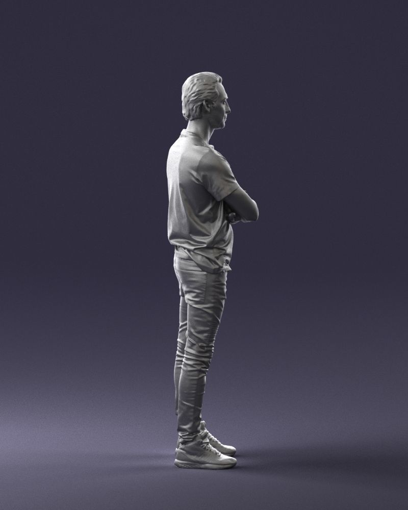 Male actor in dark tights 0381 3D model_28