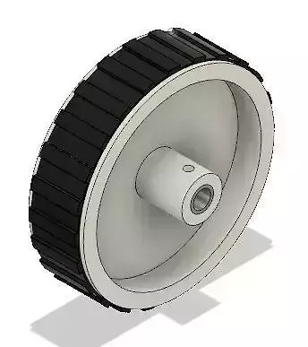 7cmx2cm DC motor wheel 3D print model