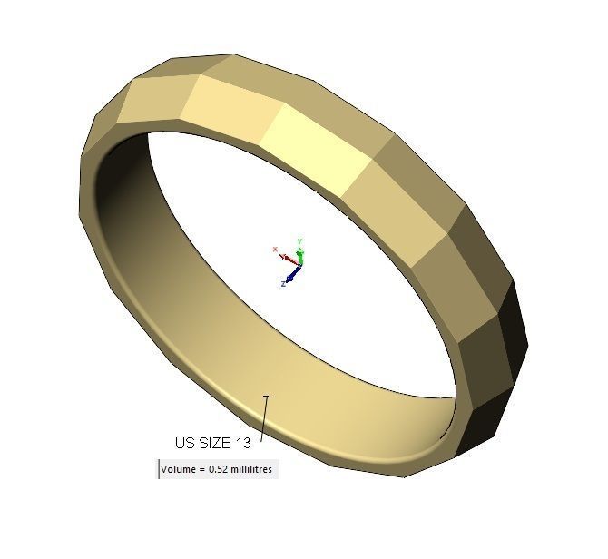 Faceted triangular fashion band US sizes 5to13 3D print model_15