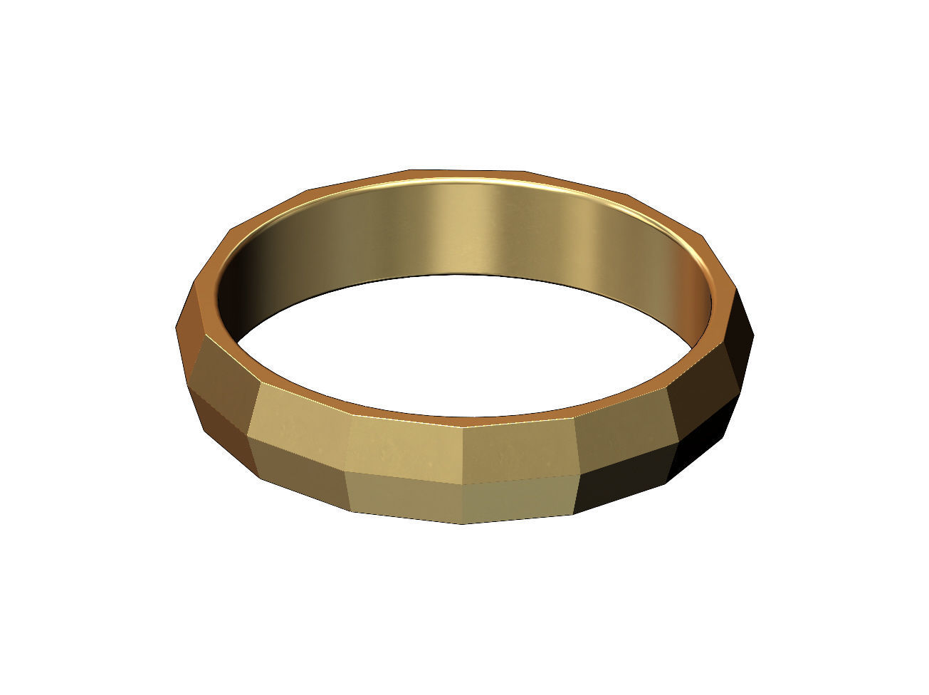 Faceted triangular fashion band US sizes 5to13 3D print model_3