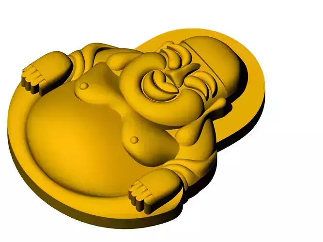 Laughing Buddha 3D print model