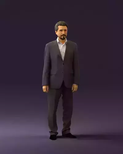 Man in gray suir 0684