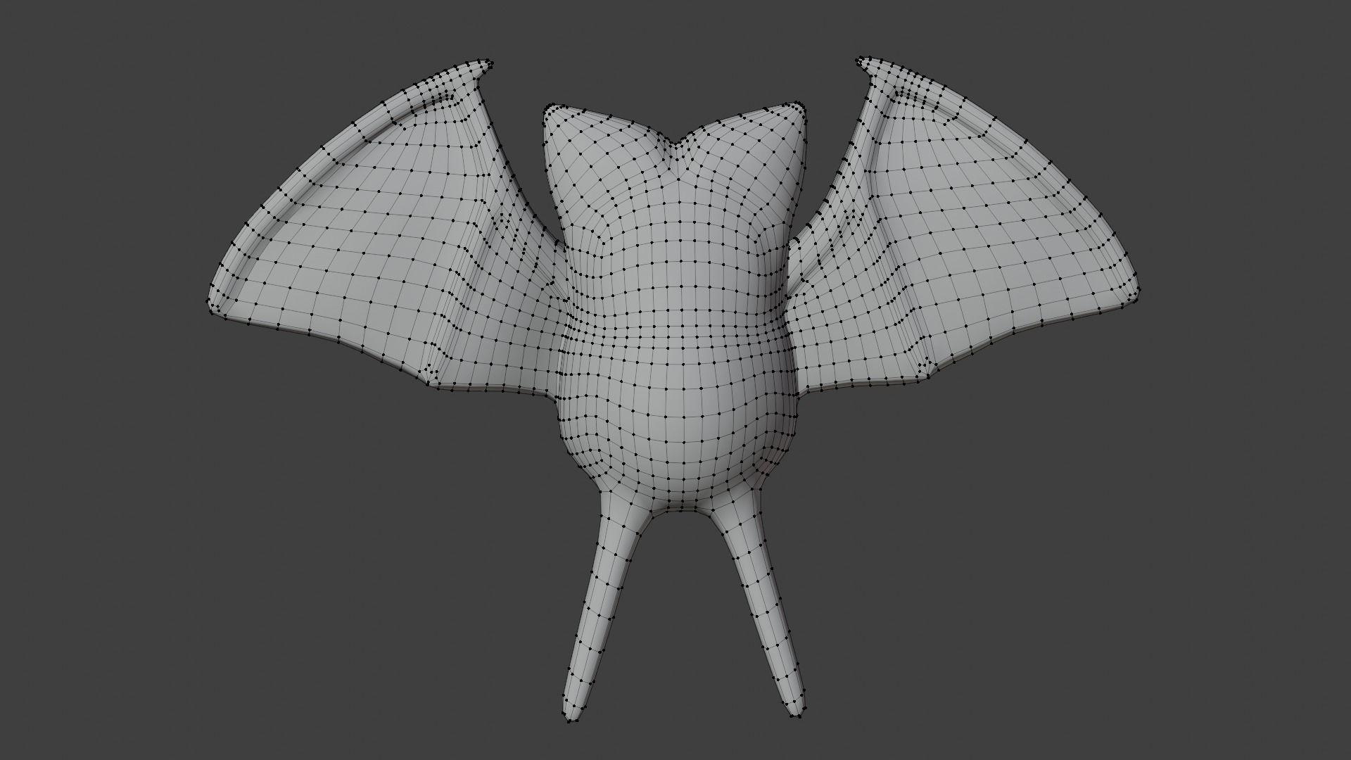 FREE Low-Poly Zubat - Rigged Pokemon with animation Free low-poly 3D model_5