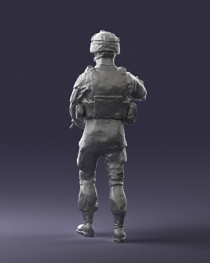 Warrior 0303-2 3D Print Ready 3D print model_12