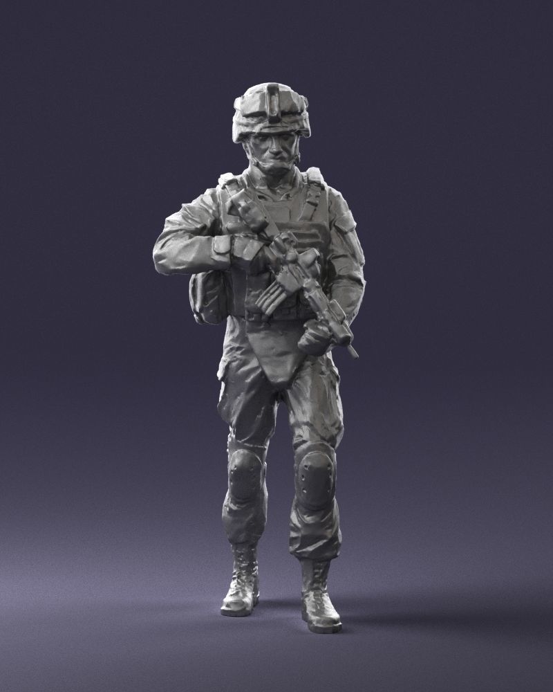 Warrior 0303-2 3D Print Ready 3D print model_22