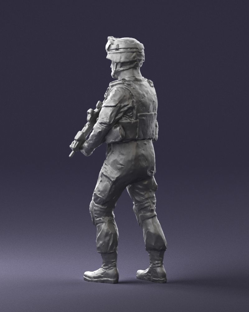Warrior 0303-2 3D Print Ready 3D print model_14