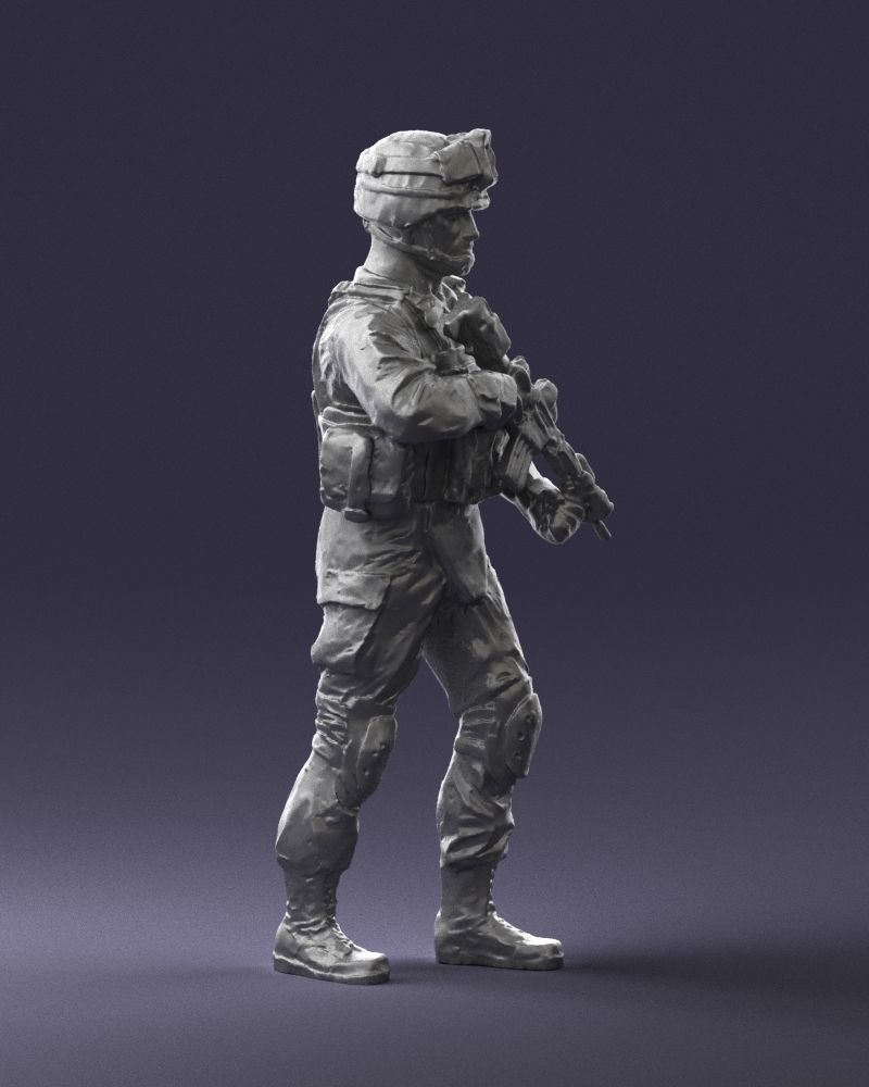 Warrior 0303-2 3D Print Ready 3D print model_6