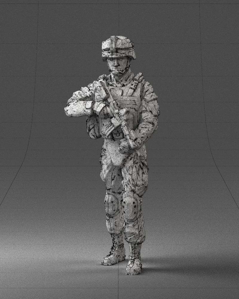 Warrior 0303-2 3D Print Ready 3D print model_21