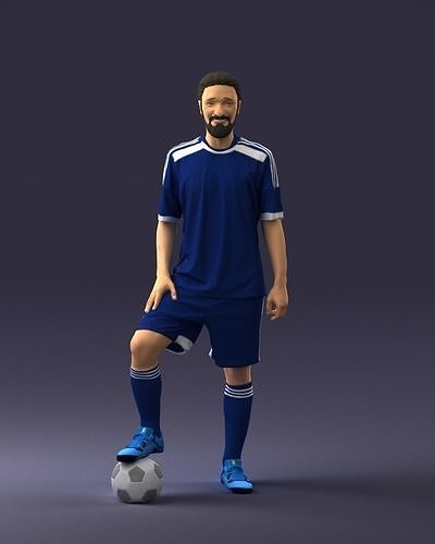 Soccer player 0046 3D Print Ready 3D print model