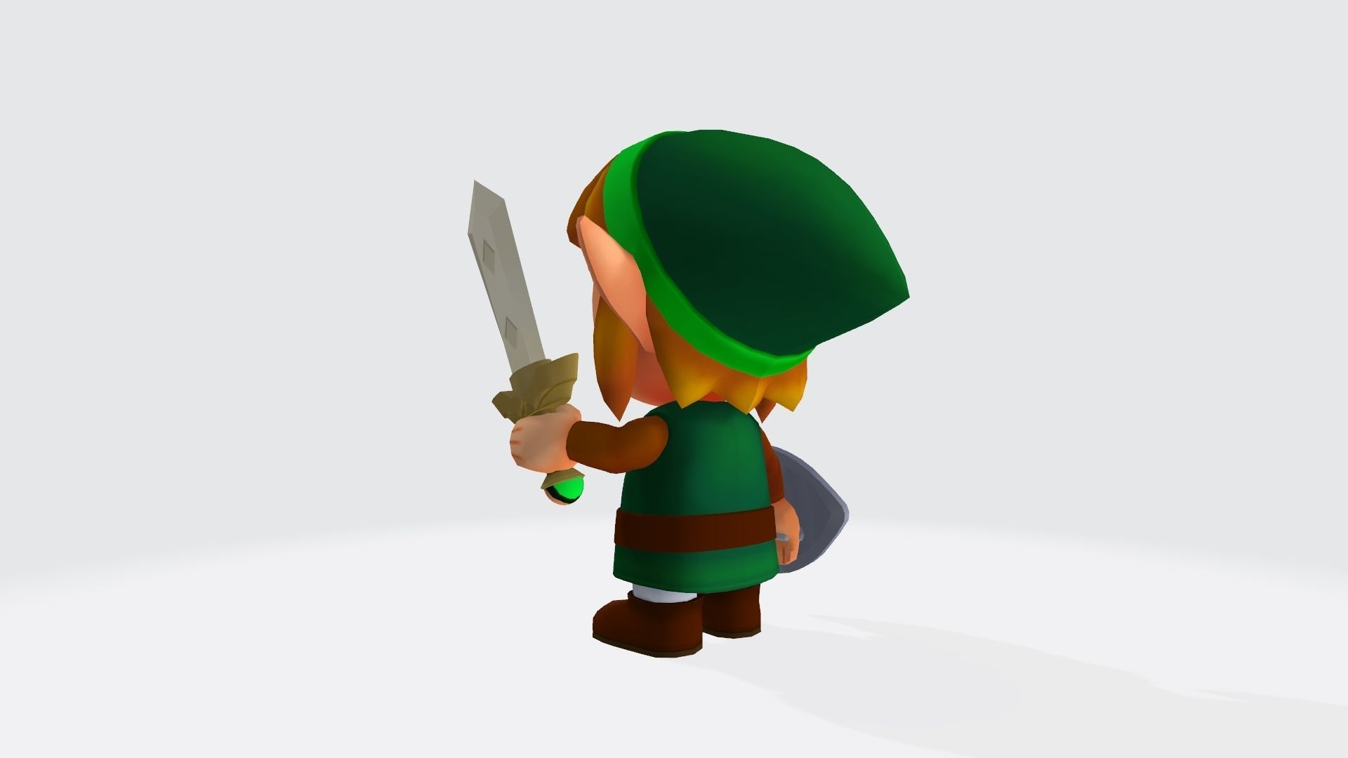 The Legend of Zelda link 3D print model_2