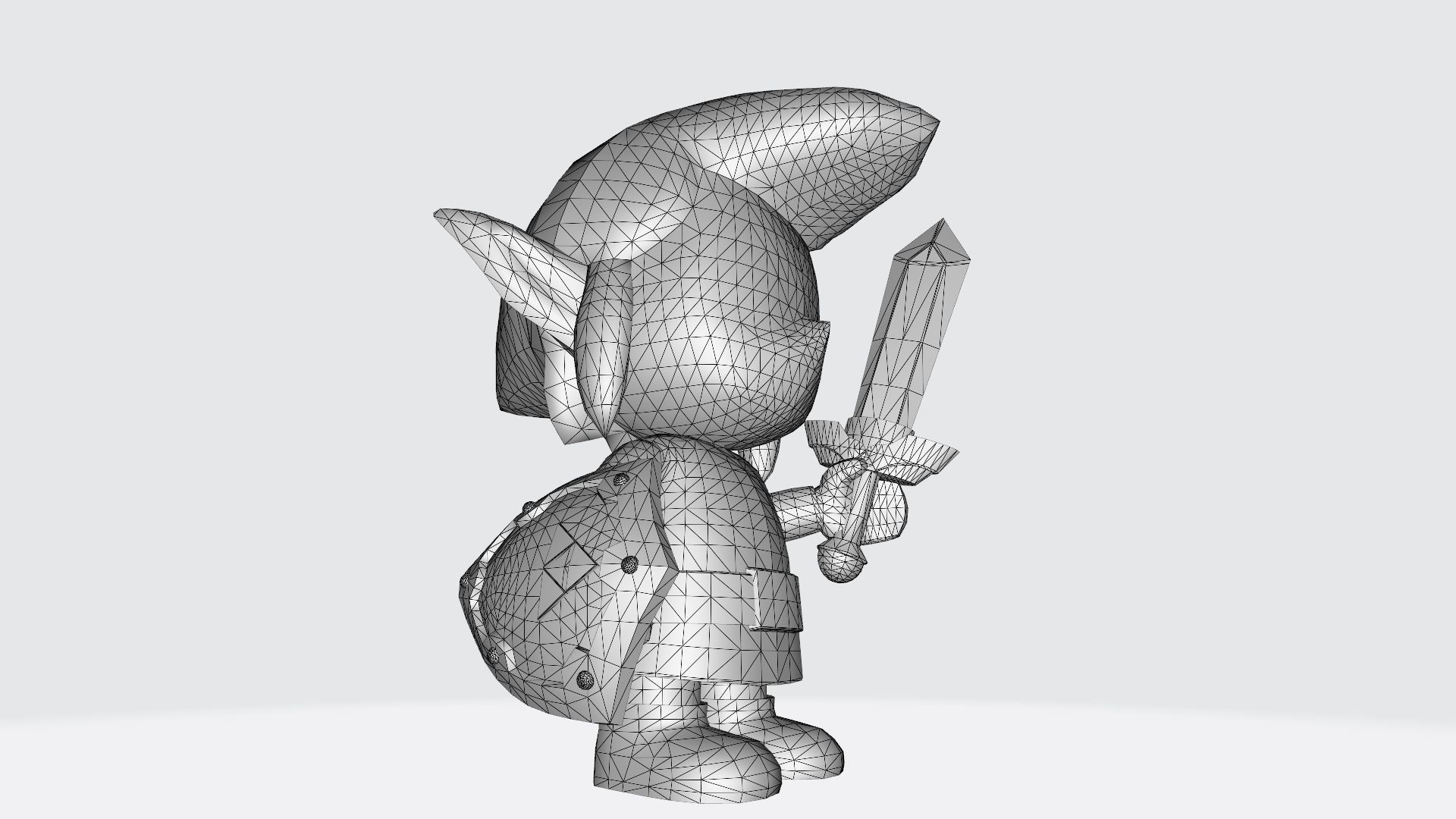 The Legend of Zelda link 3D print model_13